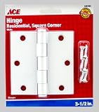 ACE 01-3550-101 Residential Hinge Square 3-1/2 White (Pack of 5)
