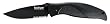 Kershaw Ken Onion Black Out Serrated Folding Knife with Speed Safe