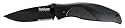 Kershaw Ken Onion Black Out Serrated Folding Knife with Speed Safe