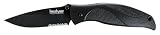 Kershaw Ken Onion Black Out Serrated Folding Knife with Speed Safe