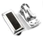 Sterling Silver Rectangular Black Onyx Clip On Earrings