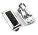 Sterling Silver Rectangular Black Onyx Clip On Earrings