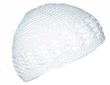 New Crocheted Knit Beanie- White