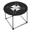 Folding Table Black Iron Cross