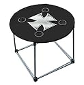 Folding Table Black Iron Cross