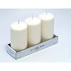 3 x 6 Pillar Candles (Bulk 12Pcs) Ivory