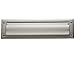 Baldwin 0012.150 Open Package Size Letter Box Plate, Satin Nickel