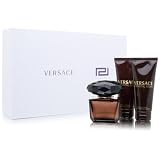 Versace Crystal Noir by Versace for Women 3 Piece Set Includes: 3.0 oz Eau de Toilette Spray + 3.4 oz Body Lotion + 3.4 oz Bath and Shower Gel