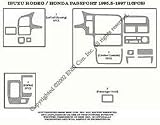 Honda Passport Dash Trim Kit 95-97 - 16 pieces - Chrome