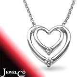 Jewelco London 18 Carat White Gold 10pts Diamond Pendant