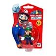 Super Mario Brothers Master Replicas 4 inch PVC Figure Series 1 Luigi