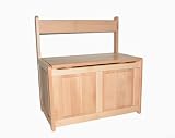 Beechwood Toy Chest/Bench - Natural Finish, by Kettler