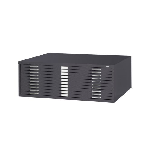 Safco  10-Drawer Steel 30 Black