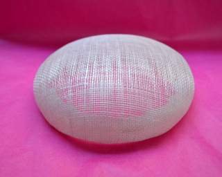 Sinamay Smartie Shaped Round Fascinator Base Sinamay Smartie Shaped Round Fascinator Base