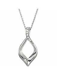 14K White Gold Diamond Necklace - 0.05 Ct. -- LIFETIME WARRANTY