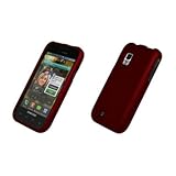 Red Rubberized Snap-On Cover Case for Samsung Fascinate i500