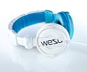 WESC Bag Pipe Mauritius Blue On Ear Headphones