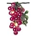 5 Lighted Grape Cluster String Lights, Indoor-Outdoor, 35 Lights, Plug-in, RED