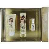 ED HARDY LOVE & LUCK by Christian Audigier Gift Set for WOMEN: EAU DE PARFUM SPRAY 1.7 OZ & BODY LOTION 3 OZ & EAU DE PARFUM .25 OZ MINI