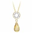 Citrine and Diamond Fashion Necklace