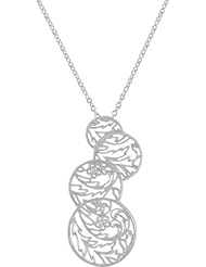 V&A Inspired Argentium Silver Irish Lace White CZ Drop Necklaces