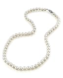 6.0-6.5mm Japanese White Akoya Pearl Necklace - AA+ Quality