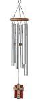 Woodstock Amazing Grace Chime - Stained-glass cross windcatcher