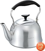 Coo Foo Goo ステンレス製 ケットル 2.5L サテン ZH-7805
