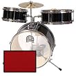 Percussion Plus 3 Piece Kid's Drum Set - Red