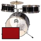 Percussion Plus 3 Piece Kid's Drum Set - Red