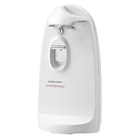 Black and Decker CO1200 Grand Openings II Extra-Tall Electric Can Opener, White by Black & Decker