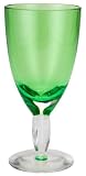 Zak Designs Triangle 15-Ounce Goblets, Set of 4, Grass Green
