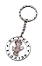 Minnie Mouse Spinning Pewter Keychain