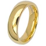 5MM High Polished Stainless Steel Gold Plated Wedding Band