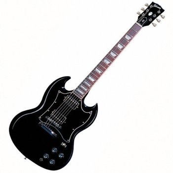 Gibson SG Standard Electric Guitar, Ebony - Chrome Hardware