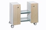 Sieper 5830041 Waschbeckenunterschrank TWINS weiß/ahorn 75x63x35 cm