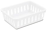 Sterilite 16058024 Mini Storage Tray, White, 24-Pack