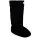 Womens Thermal Fleece Welly Wellington Boot Warm Cosy Soft Wellie Socks - Black - US-M