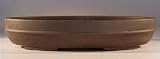 Bonsai Boy's Oval Bonsai Pot<br>Brown<br>14.5 x 9 x 3<br>