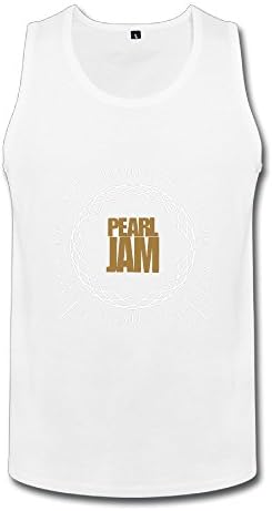 Love Rock Pearl Jam Tour 2016 Poster White Tank Top For Men