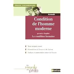 Condition de l'homme moderne : Premier chapitre, La condition humaine
