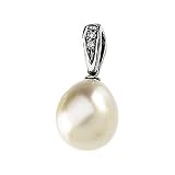 14K Yellow or White Gold Paspaley South Sea Cultured Pearl and Diamond Pendant