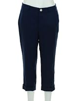 Lauren Ralph Lauren Plain Front Cropped Pants