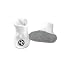 White Baby Crib Shoe with Soccer Balls