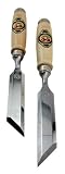 Two Cherries 500-1926 Pair of 26mm Skew Bevel Wood Chisels
