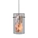 Euro Mosaic Shell Glass Mini Pendant Finish: Dark Bronze