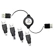 Retractable USB 2.0 A/M to A/F
