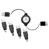 Retractable USB 2.0 A/M to A/F