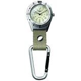 Dakota Watches 2847-3 Aluminum Backpacker, Khaki Dial, Silver Case, Khaki Strap