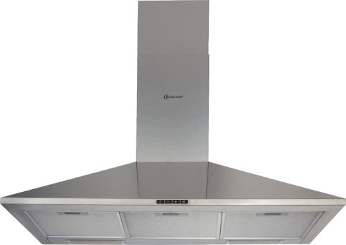 Bauknecht DKM 1393 IN Dunstabzugshaube / 90 cm / 412 m3/h / Metall-Fettfilter / Abluft / Umluft / Edelstahl